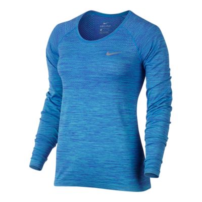 nike dri fit knit long sleeve women's