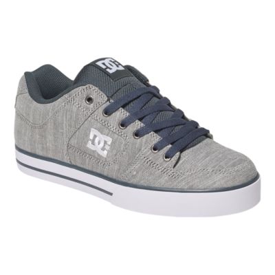 DC Men's Pure TX SE LT Skate Shoes Light Grey/White Sport Chek