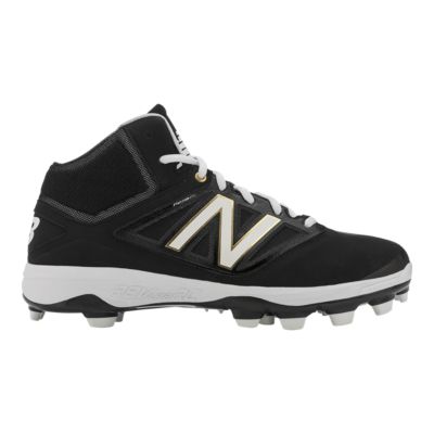 white and gold new balance cleats mens