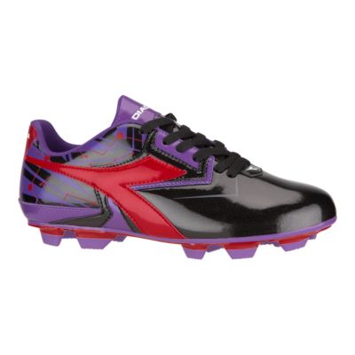 girls purple soccer cleats