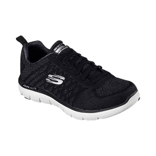 Skechers Men's Flex Advantage 2.0 Golden Walking Shoes - Black/White | Sport Chek