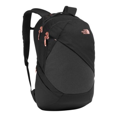 north face isabella backpack black and rose gold