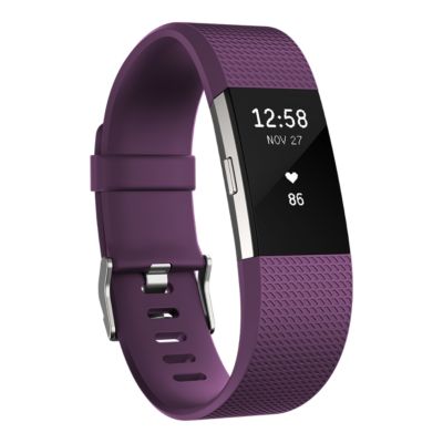 Fitbit Charge 2 Fitness Tracker - Plum 