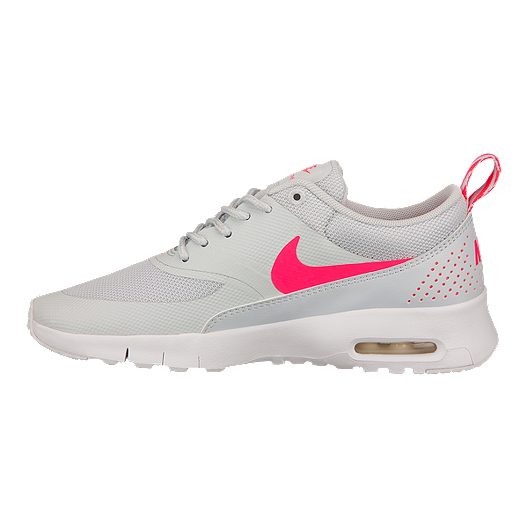 Nike Girls' Air Max Thea Grade School Casual Shoes PlatinumPinkWhite Nike Girls' Air Max Thea Grade School Casual Shoes PlatinumPinkWhite