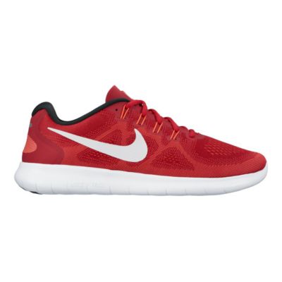 Nike Kids' Free RN 2 Grade School Running Shoes Red/Black/White