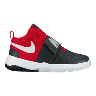 nike team hustle red and black