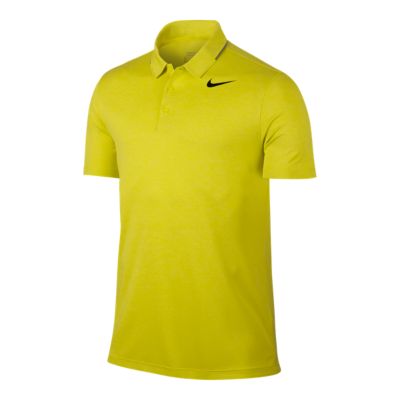 nike men's heather dry golf polo