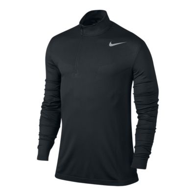 nike men's dri fit long sleeve half zip