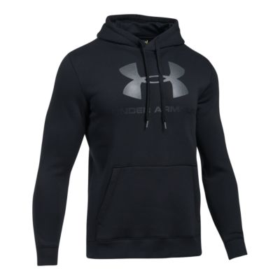 men's ua rival fleece fitted graphic hoodie