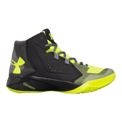 Under Armour Kids Torch Fade Grade School Shoes Black Yellow