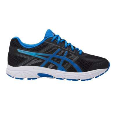 black asics school shoes