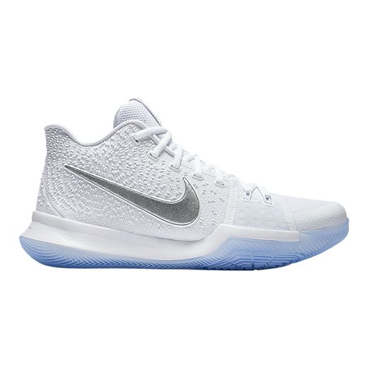 Nike Men's Kyrie 3 Basketball Shoes - White/Chrome | Sport Chek