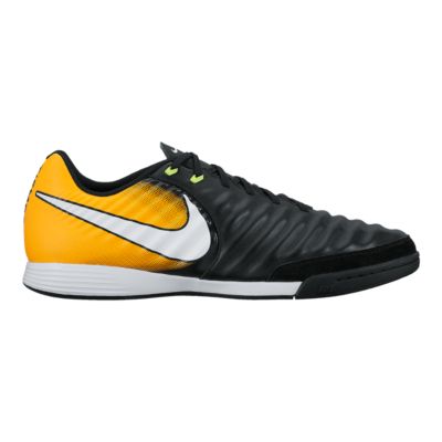 Nike Men's Tiempo Ligera IV Indoor Soccer Shoes - Black/Orange/White |  Sport Chek