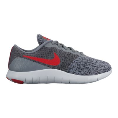 nike red and grey shoes