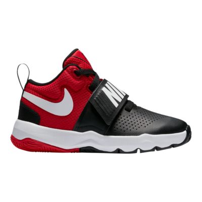 nike team hustle red and black