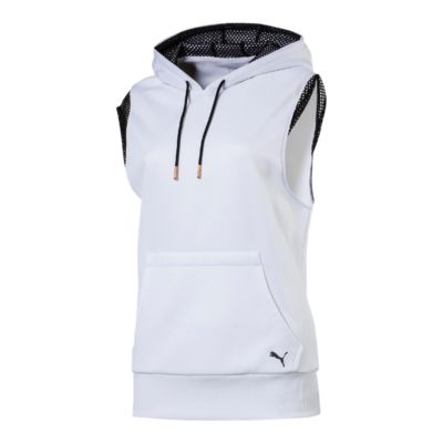 puma sleeveless hoodie women's