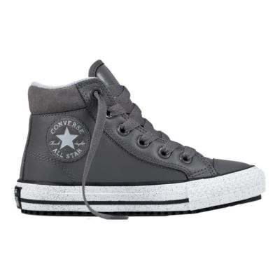 converse boots grey