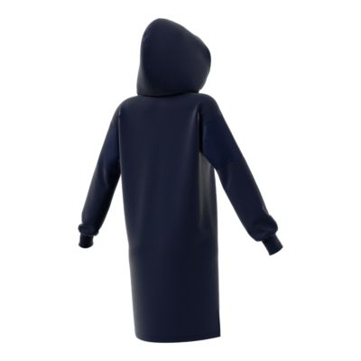 adidas originals sweatshirt dress with velvet sleeves