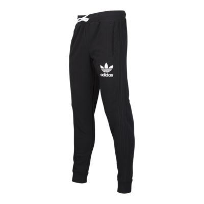 adidas men's 3 stripe fleece pants