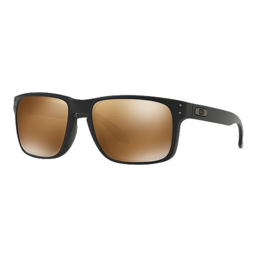 Oakley Holbrook Polarized Sunglasses- Matte Black with Prizm Tungsten Lenses