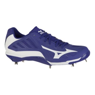 blue mizuno baseball cleats