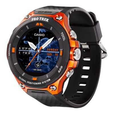 casio pro trek orange