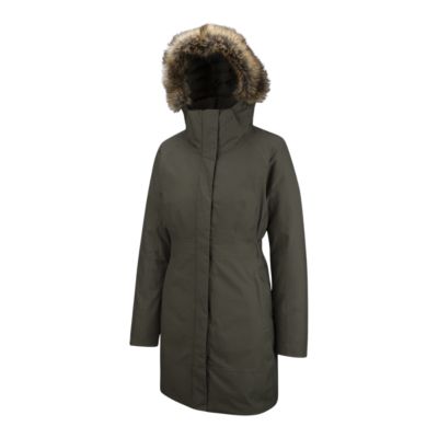 north face fur hooded jacket women's