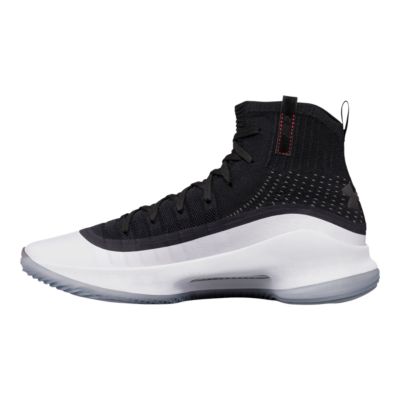 curry 4 shoes black and white