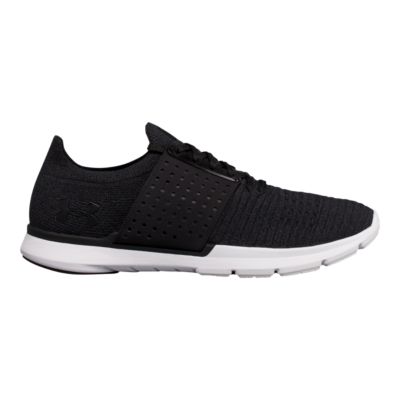solid black under armour shoes