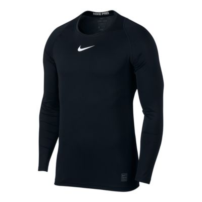 nike pro fitted long sleeve top