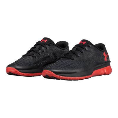 black red under armour shoes