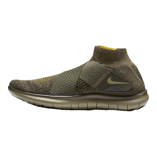 Nike Men's Free RN Motion Flyknit 2017 Running Shoes Olive Green Nike Men's Free RN Motion Flyknit 2017 Running Shoes Olive Green