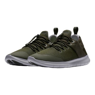 nike free rn olive green