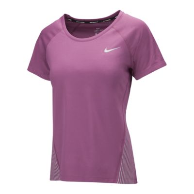 women's nike dry short sleeve running top