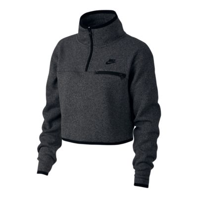 nike womens long sleeve knit hoodie