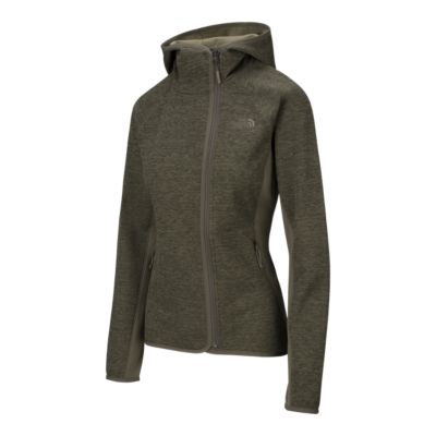 womens green north face hoodie