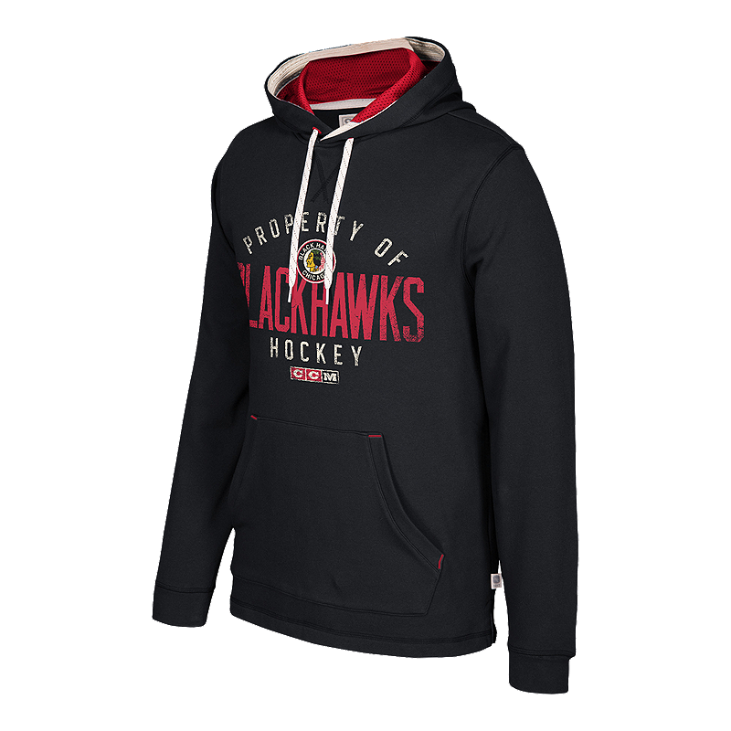 Chicago Blackhawks CCM Casual Hoodie | Sport Chek Men's Chicago Blackhawks CCM Black Pullover Hoodie Shop