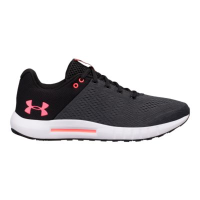 grey and black under armour shoes