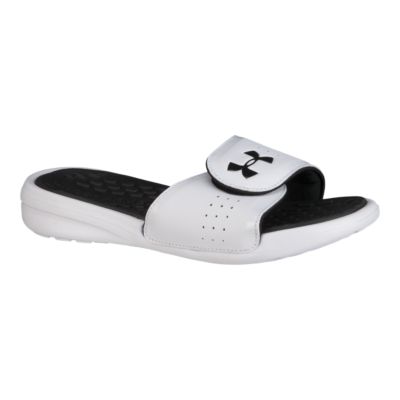 Slide Sandals - White/Black 