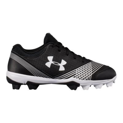 under armour black and white cleats