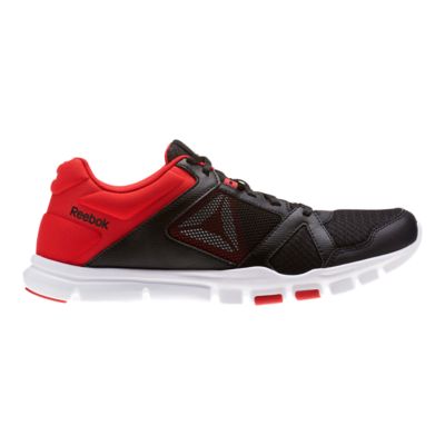 black and red reebok