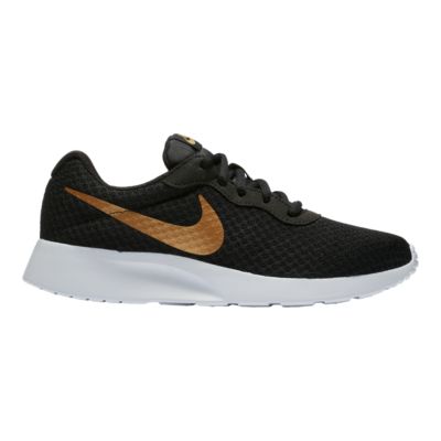 women's nike black and gold shoes