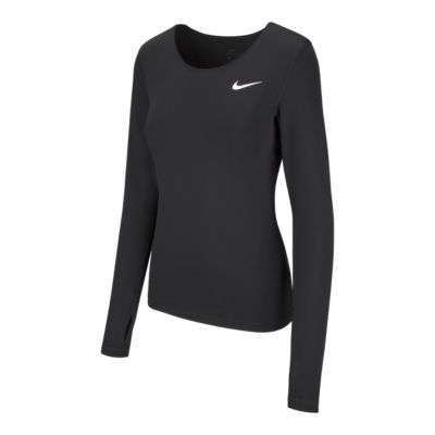 nike pro dri fit long sleeve women's