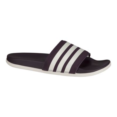 adilette cloudfoam plus stripes slides womens