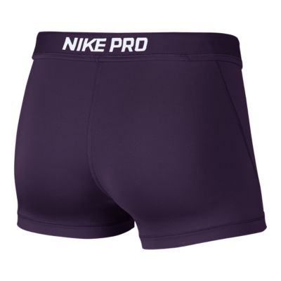 purple nike pro shorts