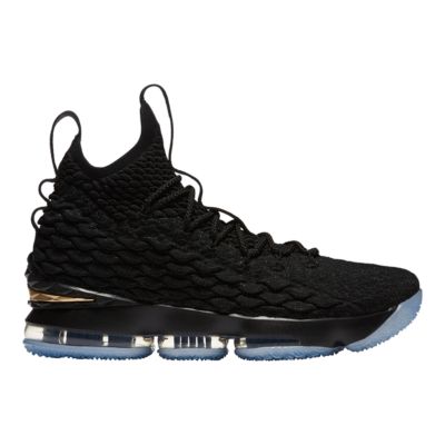 lebron black and gold basketball shoes