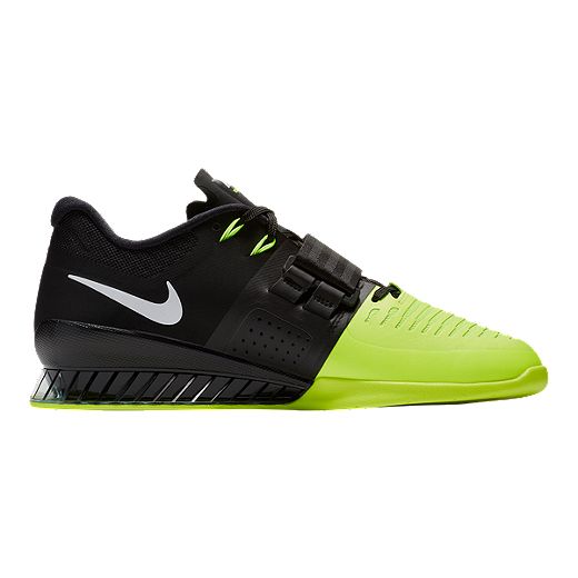 Continuación gusto Canal Nike Romaleos 3 Weightlifting Shoes - Black/White/Volt Green | Sport Chek