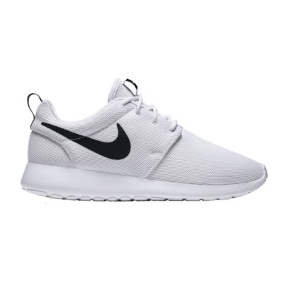 nike roshe run white black