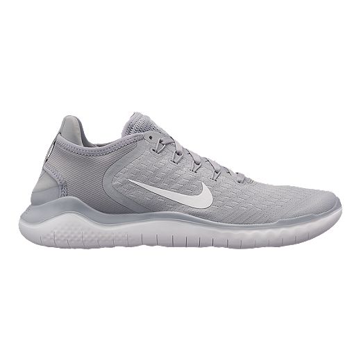 Nike Men's Free RN 2018 Running Shoes - Grey/White Sport
