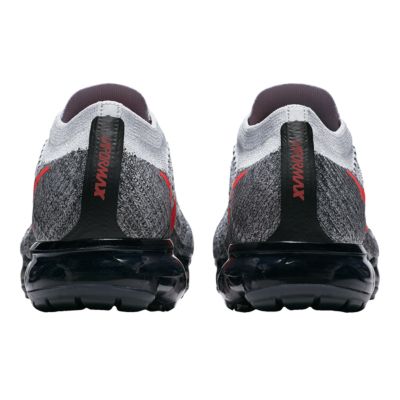 vapormax platinum red black